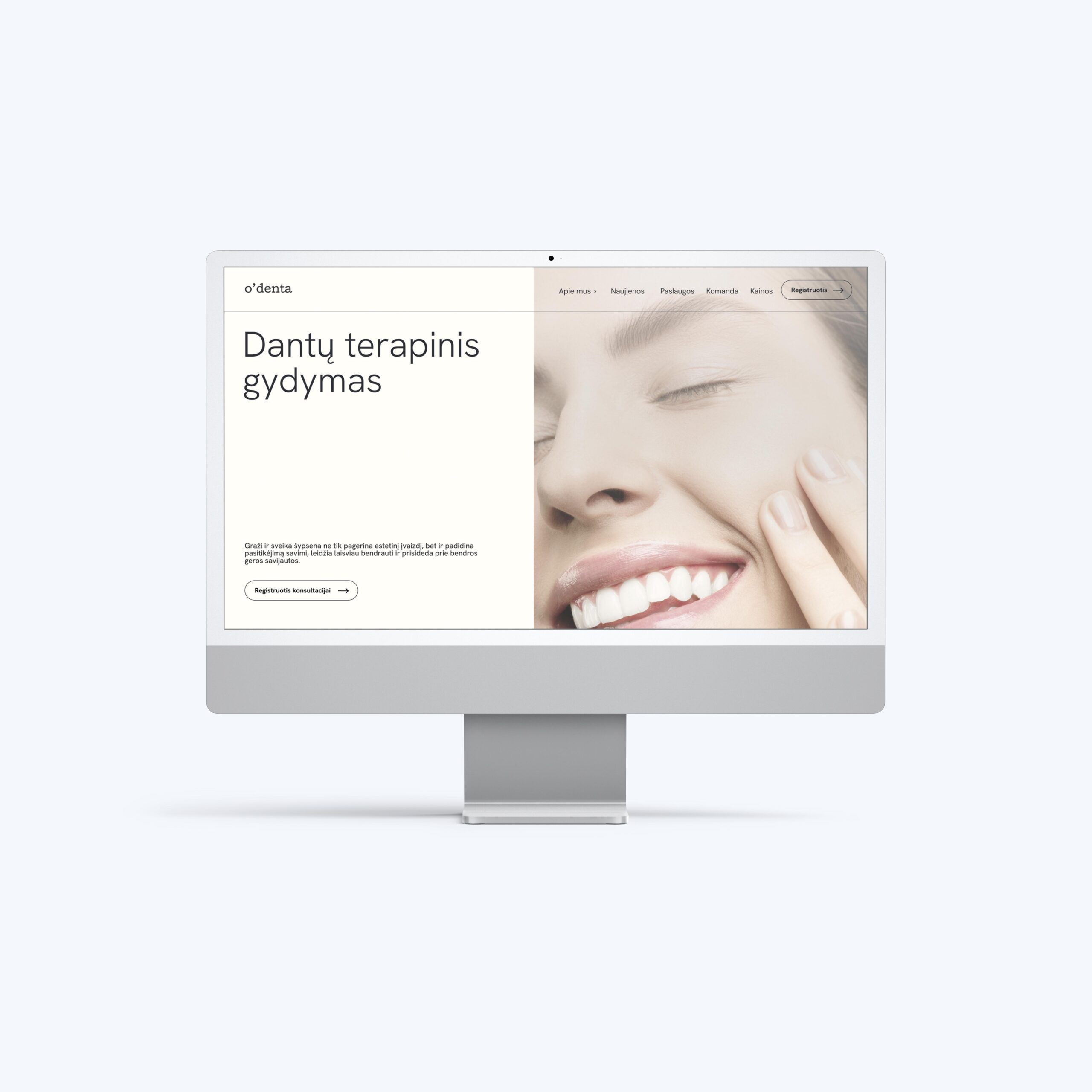 web dizainas klinikos