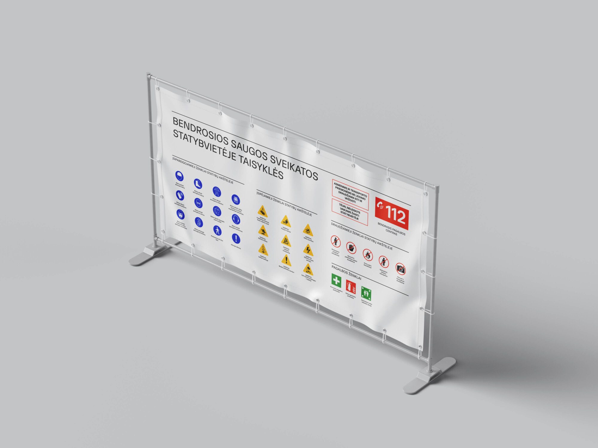 statybinis stendas dizainas