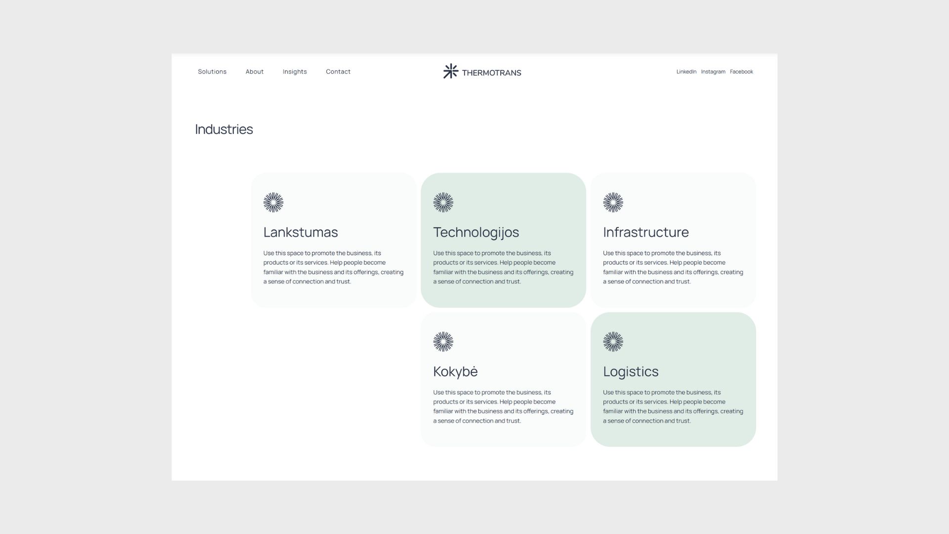 Thermotrans brandingas ir web dizainas
