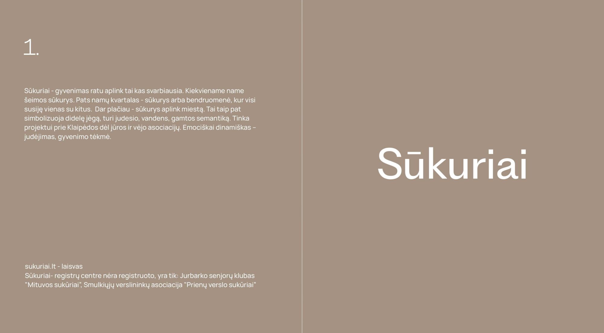 PAVADINIMŲ KŪRIMAS NT PROJEKTUI SŪKURIAI