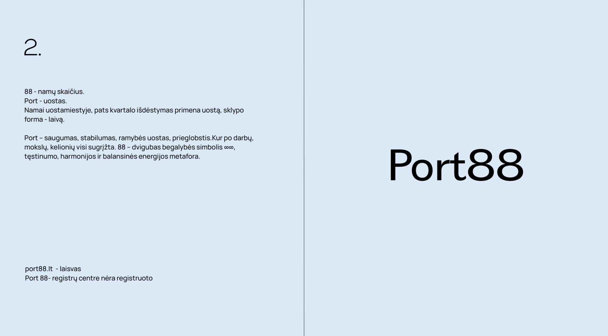 PAVADINIMŲ KŪRIMAS NT PROJEKTAS PORT 88